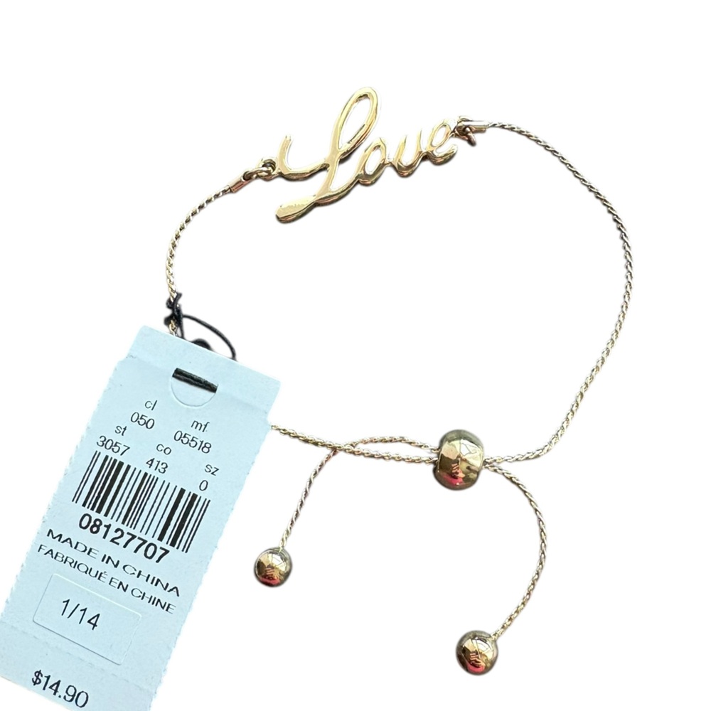 Express Gold 'Love' Bracelet